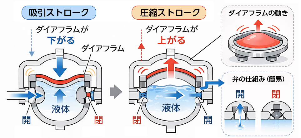 ポンプでの応用例の図