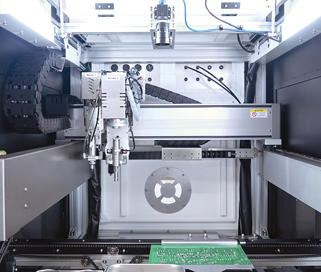 高精度・全自動コーティングマシンAXELIA AXSC500 自動可変コンベアを搭載